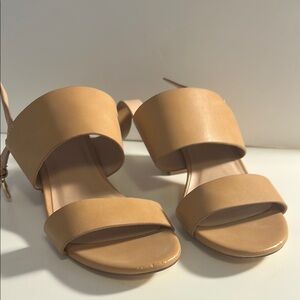 A New Day Tan Minimalist Sandals with Flat Sole